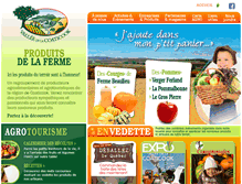Tablet Screenshot of produitsdelaferme.com